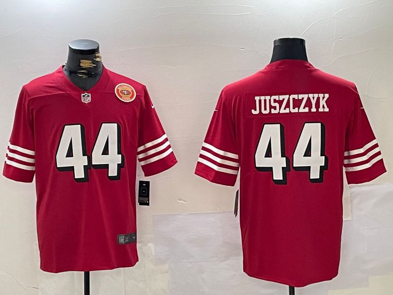 Men San Francisco 49ers #44 Juszczyk Red 2024 Nike Vapor Limited NFL Jersey style 5